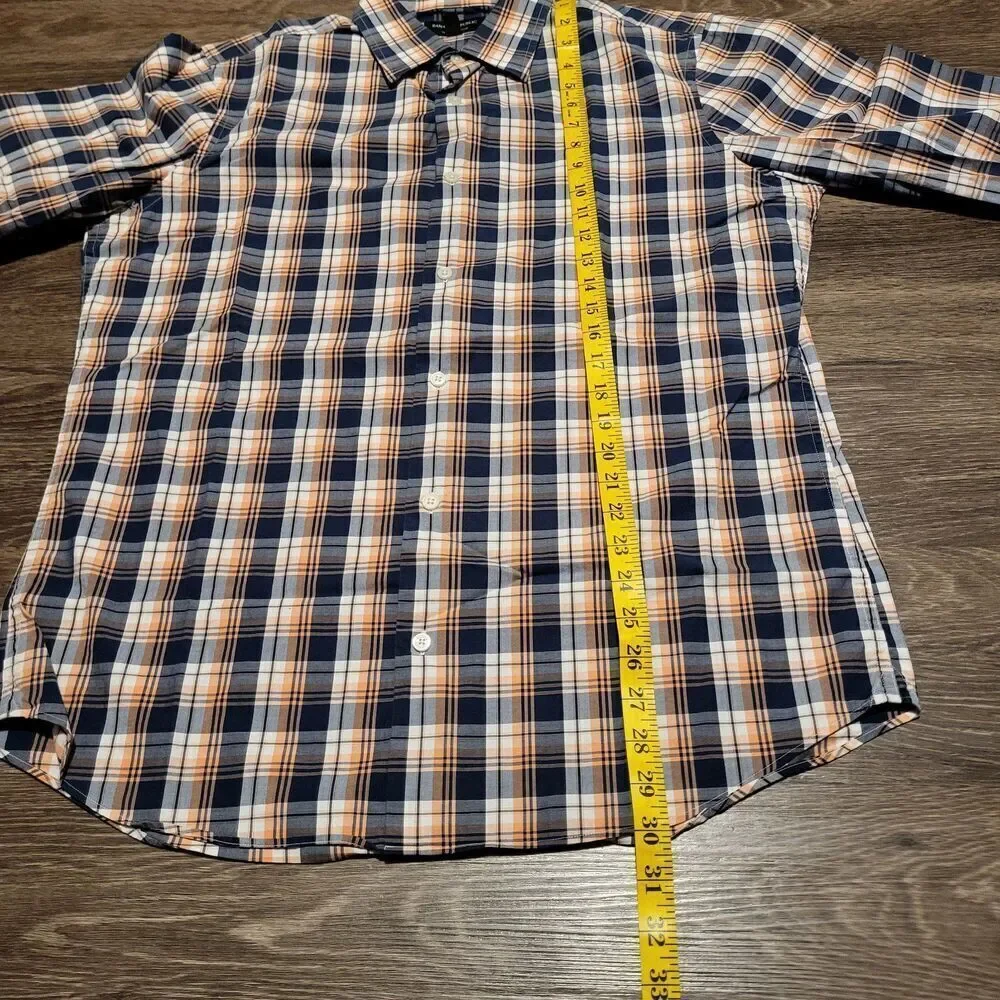 Banana Republic Mens Tailored Stretch Fit Long Sleeve Button Up Shirt Size Large